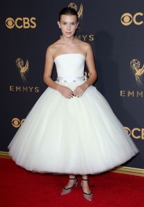 Millie Bobby Brown69th Primetime Emmy Awards, Arrivals, Los Angeles, USA - 17 Sep 2017WEARING CALVIN KLEIN BY APPOINTMENT
