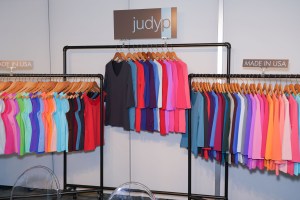 Lots of neon colors filled the booths at Fame and Moda, like these blouses by JudyP Apparel.