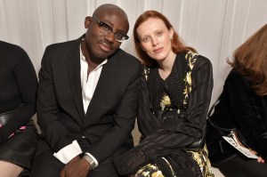 Edward Enninful and Karen Elson