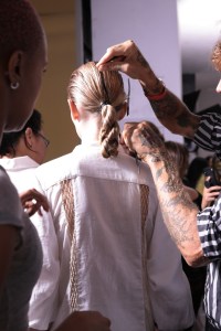 Backstage at Gabriela Hearst RTW Spring 2020