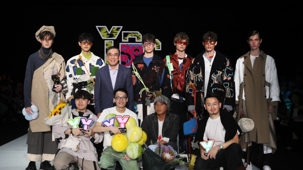 Centrestage Young Designer Contest 2019 winning designers and their collections pose with some of the contest judges.