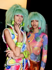 Backstage at Jeremy Scott RTW Spring 2020
