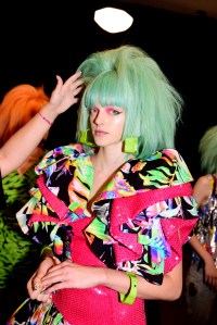 Backstage at Jeremy Scott RTW Spring 2020