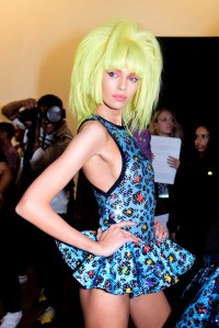 Backstage at Jeremy Scott RTW Spring 2020