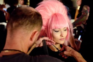Backstage at Jeremy Scott RTW Spring 2020