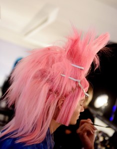Backstage at Jeremy Scott RTW Spring 2020