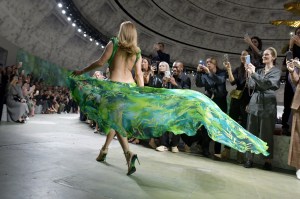 Jennifer Lopez on the catwalk.