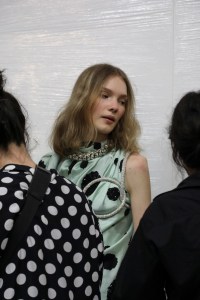 Backstage at JW Anderson Spring 2020