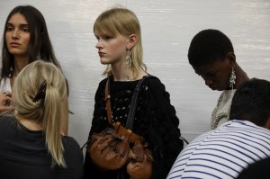 Backstage at JW Anderson Spring 2020