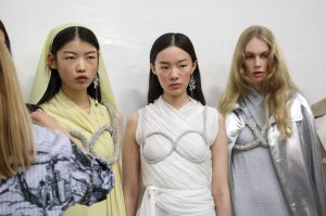 Backstage at JW Anderson Spring 2020