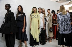 Backstage at JW Anderson Spring 2020