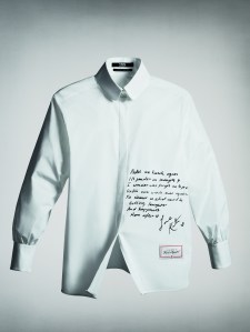 The shirt designed by Kate Moss