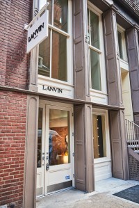 Outside Lanvin's Soho flagship.