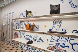 Inside Lanvin's Soho flagship.