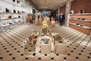 Inside Lanvin's Soho flagship.