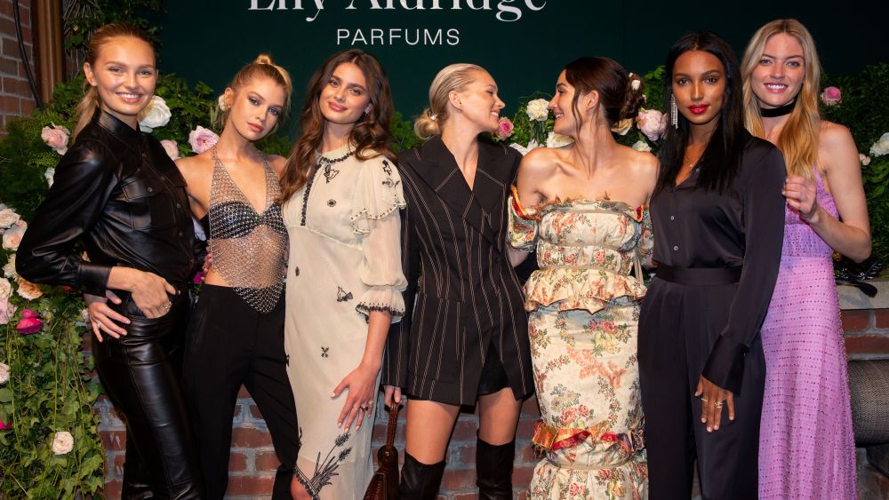 Romee Strijd, Stella Maxwell, Taylor Hill, Elsa Hosk, Lily Aldridge, Jasmine Tookes and Martha Hunt