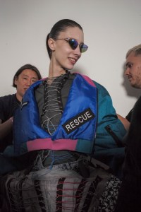 Backstage at Matty Bovan RTW Spring 2020