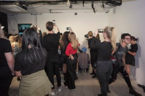 Backstage at Matty Bovan RTW Spring 2020