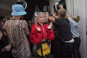 Backstage at Matty Bovan RTW Spring 2020