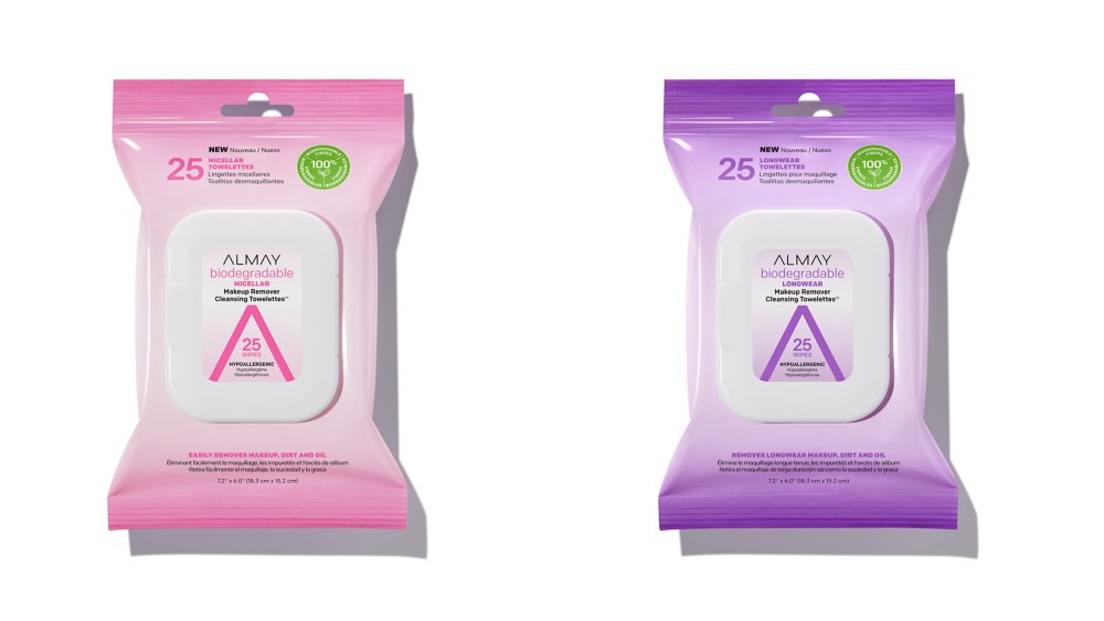 Almay biodegradable cleansing towelettes