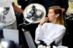 Backstage at Michael Kors Row Spring 2020