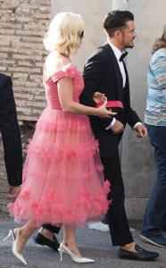 British actor Orlando Bloom (R) and US singer Katy Perry arrive for the wedding ceremony of fashion designer Misha Nonoo and businessman Michael Hess at Villa Aurelia in Rome, Italy, 20 September 2019.
Misha Nonoo and Michael Hess Wedding, Rome, Italy - 20 Sep 2019