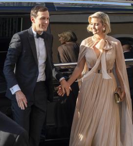 Ivanka Trump (R), daughter and advisor to US President Trump, and her husband, Jared Kushner, Senior Advisor to the US President (L) arrive for the wedding ceremony of fashion designer Misha Nonoo and businessman Michael Hess at Villa Aurelia in Rome, Italy, 20 September 2019.
Misha Nonoo and Michael Hess Wedding, Rome, Italy - 20 Sep 2019