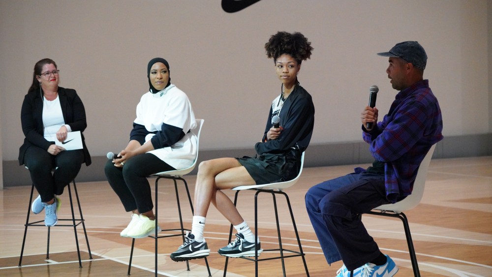 The panelists at NikeÕs Climate and Sport event at the NYHQ.