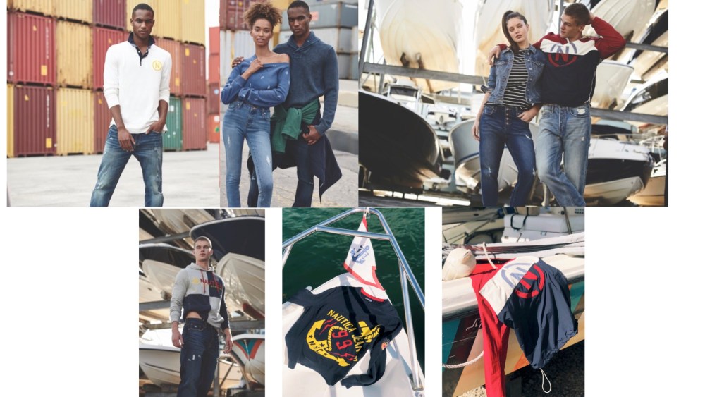 A marketing image for the new Nautica Jeans Co. collection.