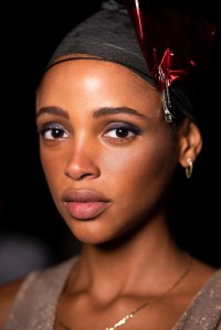 "This does not need to be serious, people came all the way to Brooklyn," Brandon Maxwell told models backstage during the run through for his spring 2020 runway show. The beauty look echoed that sentiment Ñ "very, the end of the day, surfer, putting on their clothes to go to whatever activities," Pecheux said. The look included a bit of black eyeliner, enough sparkle on the eye to make it look wet-ish on the runway and freckles, with a strong eyebrow "to make the hair look highlighted from the sun," he said. Ñ Allison Collins