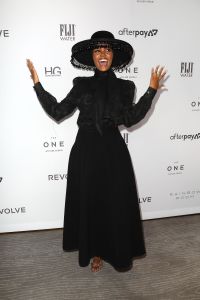 Halima AdenThe Daily Front Row's Fashion Media Awards 2019 - Red Carpet Arrivals, New York, USA - 05 Sep 2019Wearing Brock Collection, Shoes by Jimmy Choo, Hat by Victoria Hayes same outfit as catwalk model *10099445q