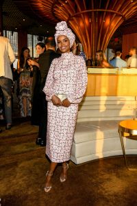 Halima Aden
E! Entertainment, ELLE and IMG kick-off party, Inside, New York Fashion Week, USA - 04 Sep 2019
Wearing Emilia Wickstead
