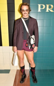 Casey Spooner in the front rowPrada show, Front Row, Spring Summer 2020, Milan Fashion Week, Italy - 18 Sep 2019