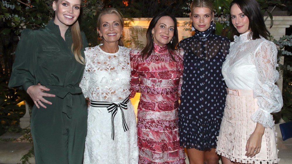 Lady Kitty Spencer, Simone Zimmermann, Nicky Zimmermann, Pixie Geldof and Kaya Scodelario.