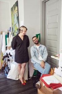 Studio manager Alex Tyson and studio director David Rivera met Christopher John Rogers when ther all students at SCAD.