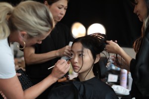 Backstage at Sally LaPointe RTW Spring 2020