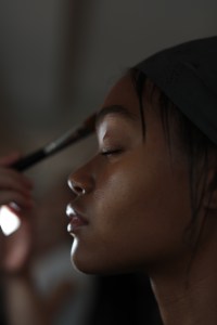 Backstage at Sally LaPointe RTW Spring 2020