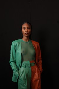 Backstage at Sally LaPointe RTW Spring 2020