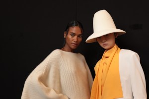 Backstage at Sally LaPointe RTW Spring 2020