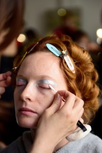 Backstage at Sandy Liang RTW Spring 2020