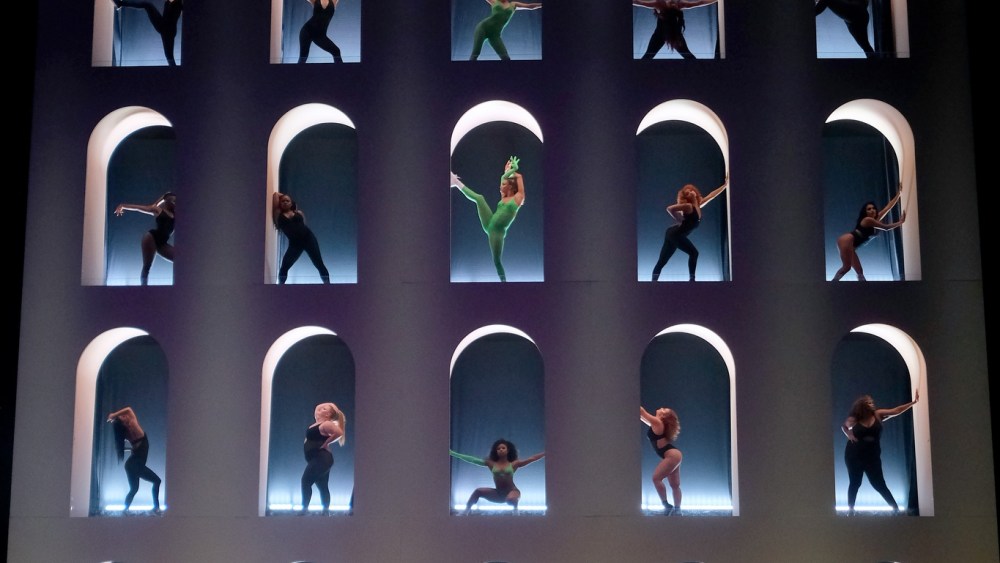 A sneak peak at the Savage X Fenty show.