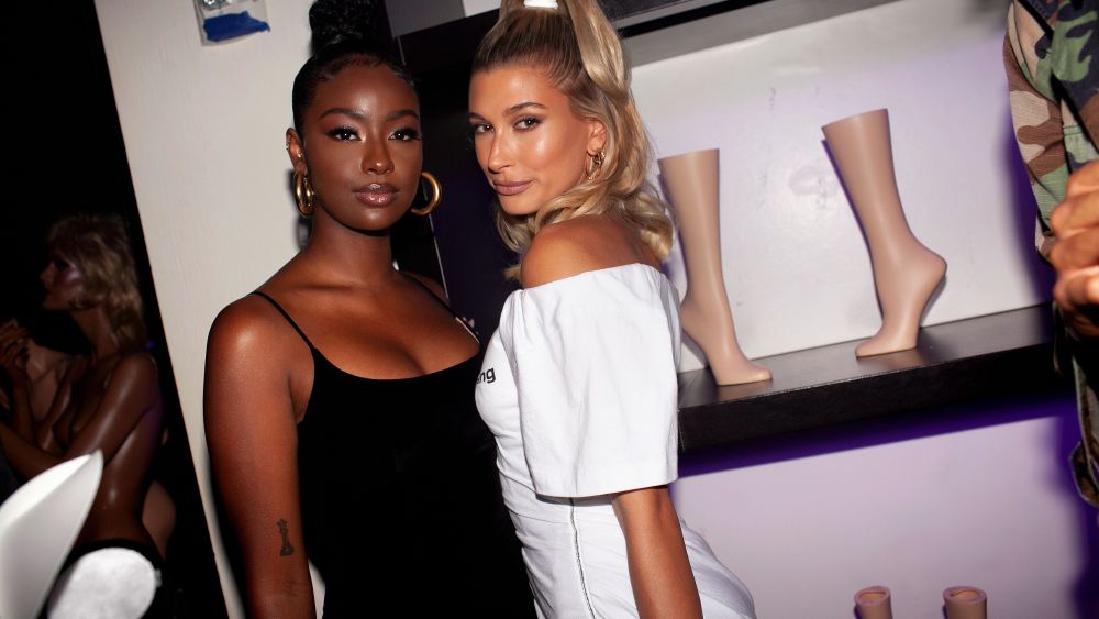 Justine Skye, Hailey BieberBVLGARI party, Spring Summer 2020, New York Fashion Week, USA - 07 Sep 2019