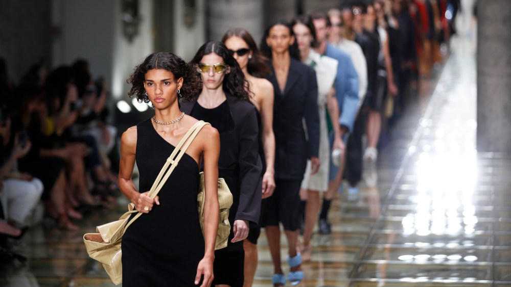 Models wear creations as part of the Bottega Veneta Spring-Summer 2020 collection, unveiled during the fashion week, in Milan, ItalyFashion S/S 2020 Bottega Veneta, Milan, Italy - 19 Sep 2019