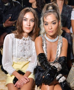 Alexa Chung and Rita Ora in the front rowMiu Miu show, Front Row, Spring Summer 2020, Paris Fashion Week, France - 01 Oct 2019