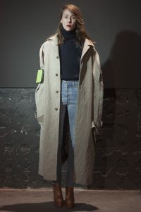 A model on the runway at Vetements fall 2015 show at Le Depôt.Vetements Fall 2015 RTW, Paris