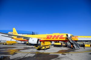 DHL hub
New Brussels hub of DHL opening, Steenokkerzeel, Belgium - 22 Feb 2018
PC with CEO of DHL Express Ken Allen and CEO of Brussels Airport Arnaud Feist following the official opening of the new Brussels hub of DHL. This new and ultramodern hub, an investment of 114 million euros, means a considerable reinforcement for the European network of DHL, ensures the creation of 200 new jobs and triples the capacity of DHL Brussels thanks to the modernization of the sorting techniques used.