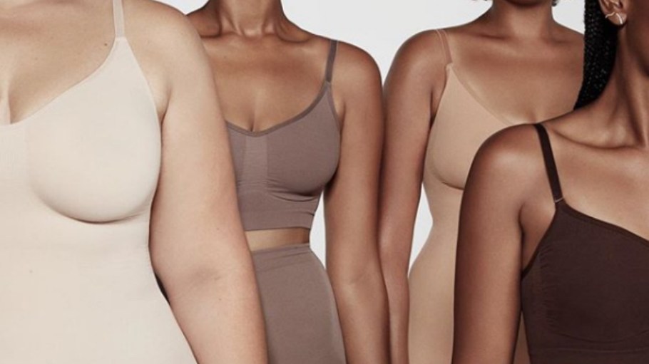 Kim Kardashian West's Skims line sold out within minutes on Tuesday.