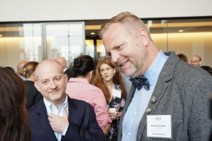 Joshua Schulman, left, CEO and president of Coach and Brian Mccomak of Tapestry.