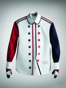 The shirt designed by Tommy Hilfiger