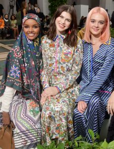 Halima Aden, Alexandra Daddario, and Charlotte Lawrence